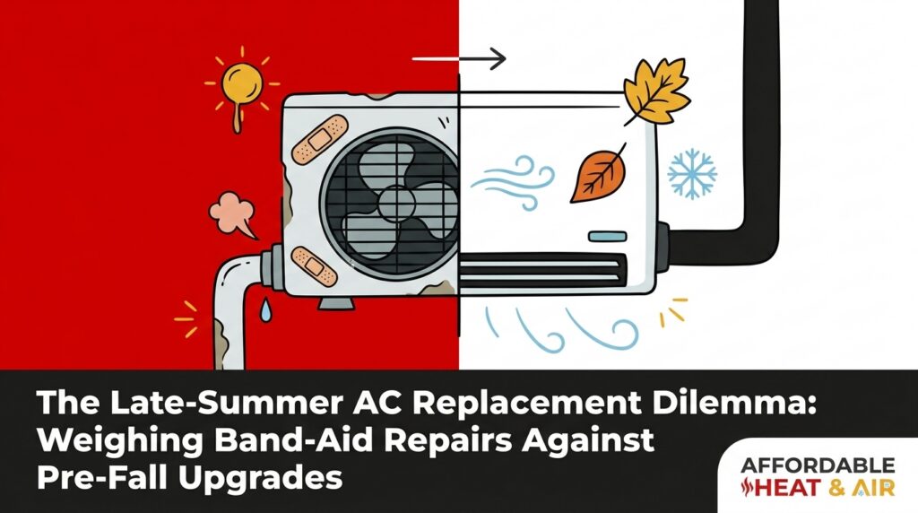 The Late-Summer AC Replacement Dilemma: Weighing Band-Aid Repairs Against Pre-Fall Upgrades — featured image